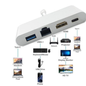 Adapter USB-C 4 in 1