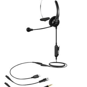 Air Tube Caller Headset With Low EMF