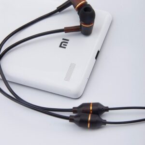 Air Tube Ebony Earphones with low EMF