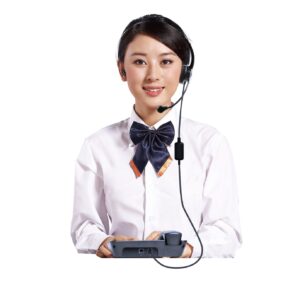 Air Tube Caller Headset With Low EMF