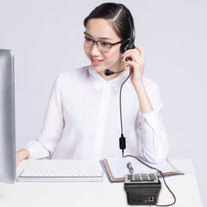 Air Tube Caller Headset With Low EMF