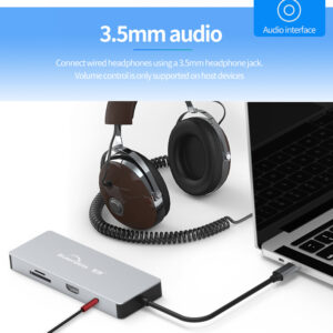 Blueendless Adapter USB-C 9 in 1 Hub